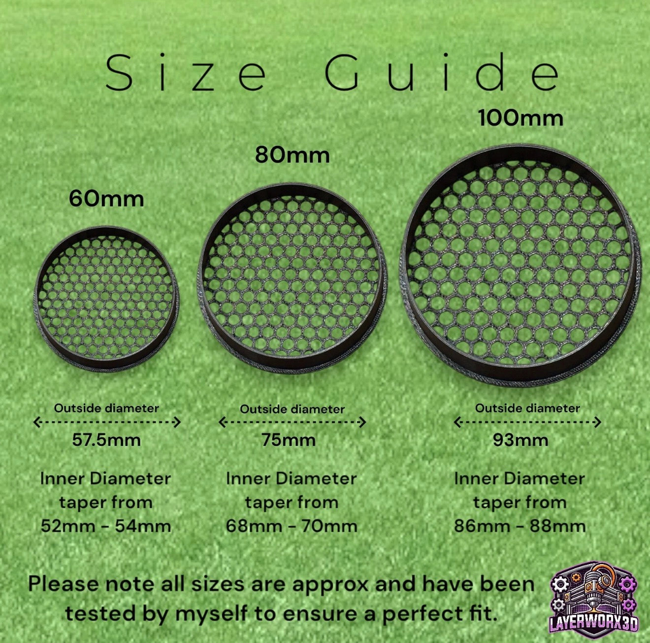 End Cap for 60/80/100mm Perforated Land Drain Pipe - Layerworx3d