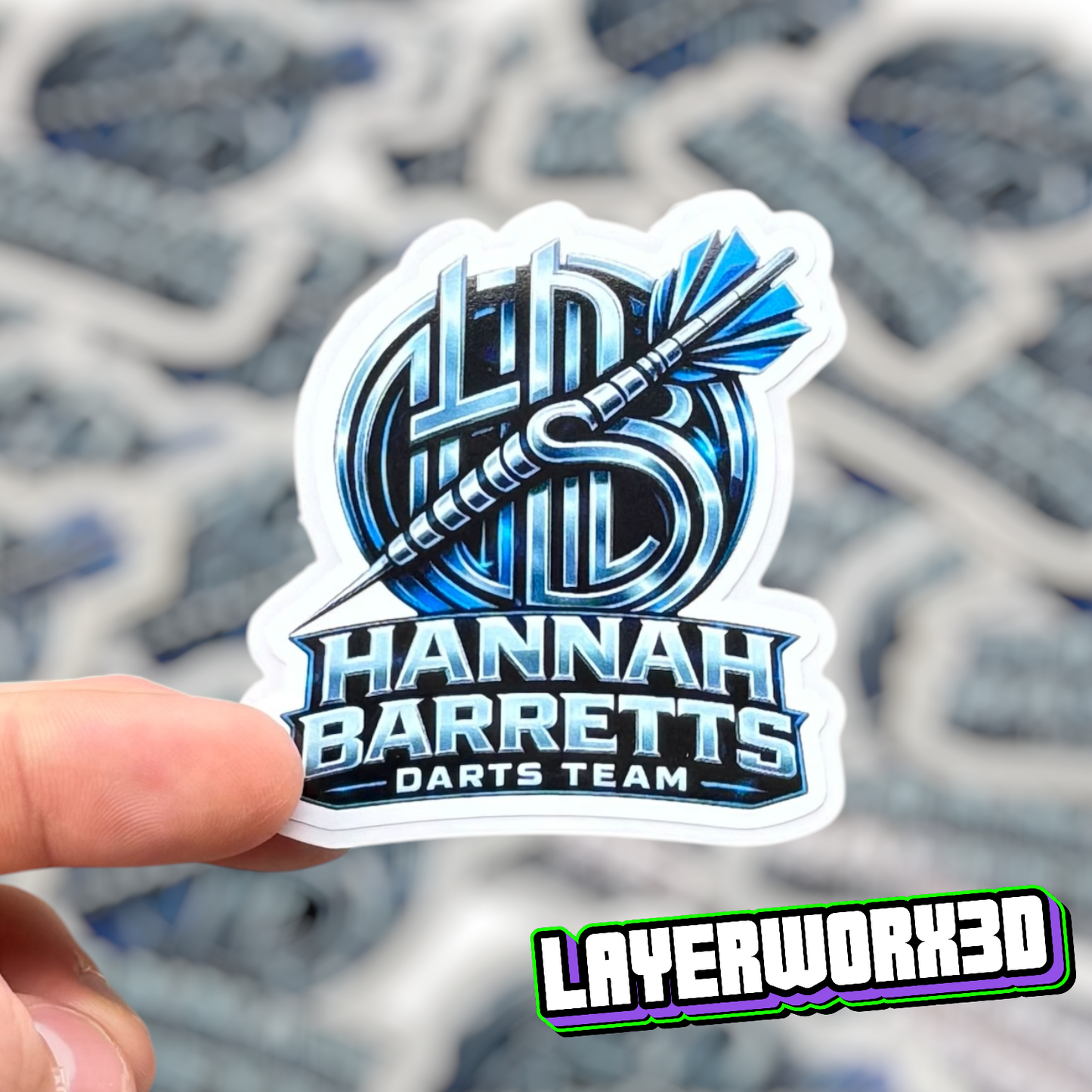 SPECIAL OFFER - 50x Gloss Custom DIE CUT Vinyl Stickers