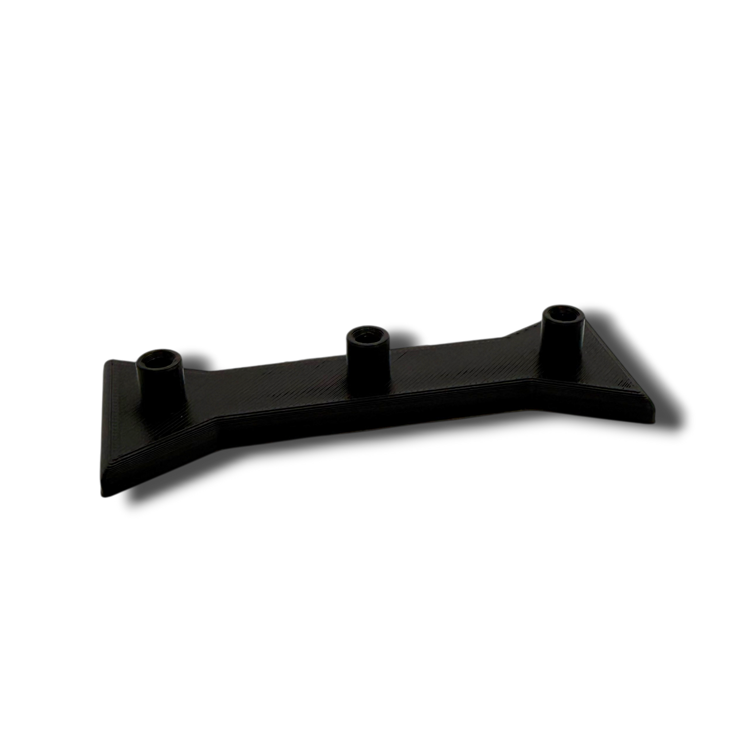 Layerworx3d K-Shift/K-Flex darts flight holder, black plastic with secure clip for organizing dart flights.
