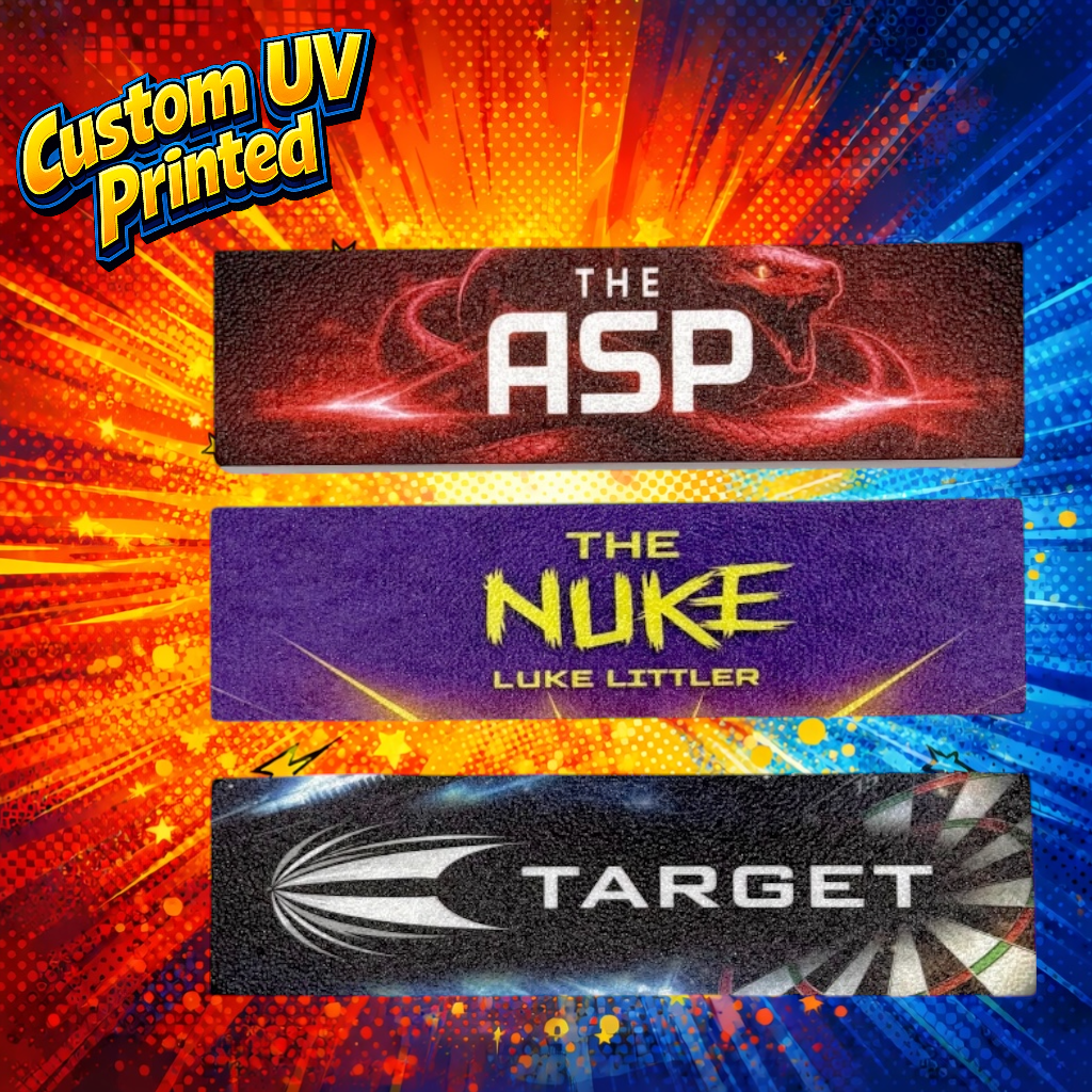 Layerworx3d custom UV printed darts target corona protective covers, durable and vibrant for dartboard protection.