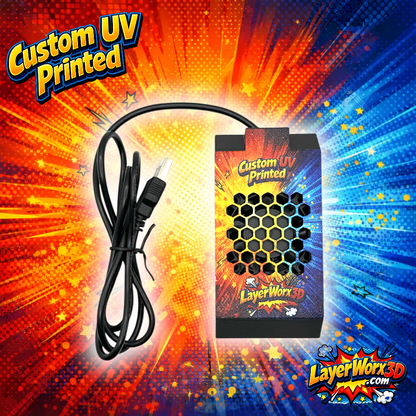Layerworx3d custom UV printed Target omni cool darts with vibrant design, designed to prevent overheating during gameplay.