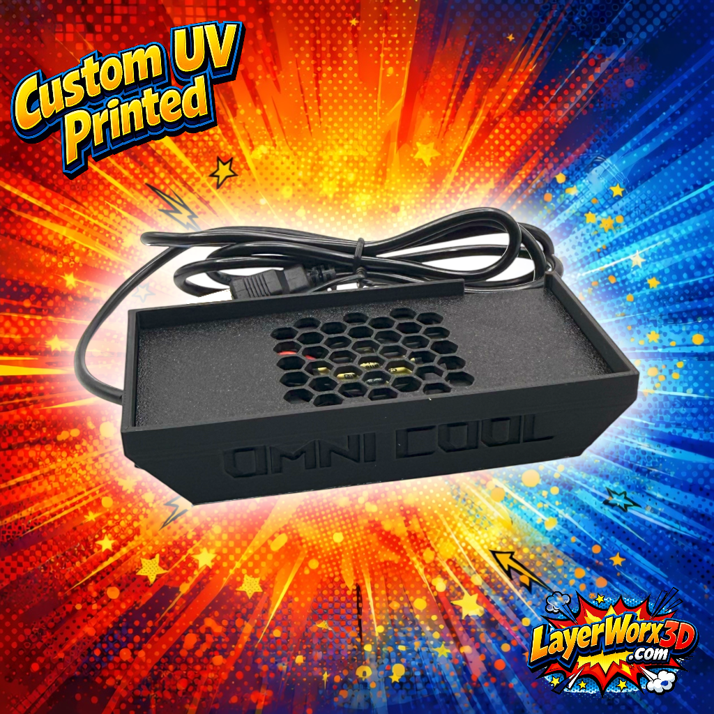 Layerworx3d Custom UV printed Target omni cool darts with vibrant design, designed to prevent overheating during gameplay.