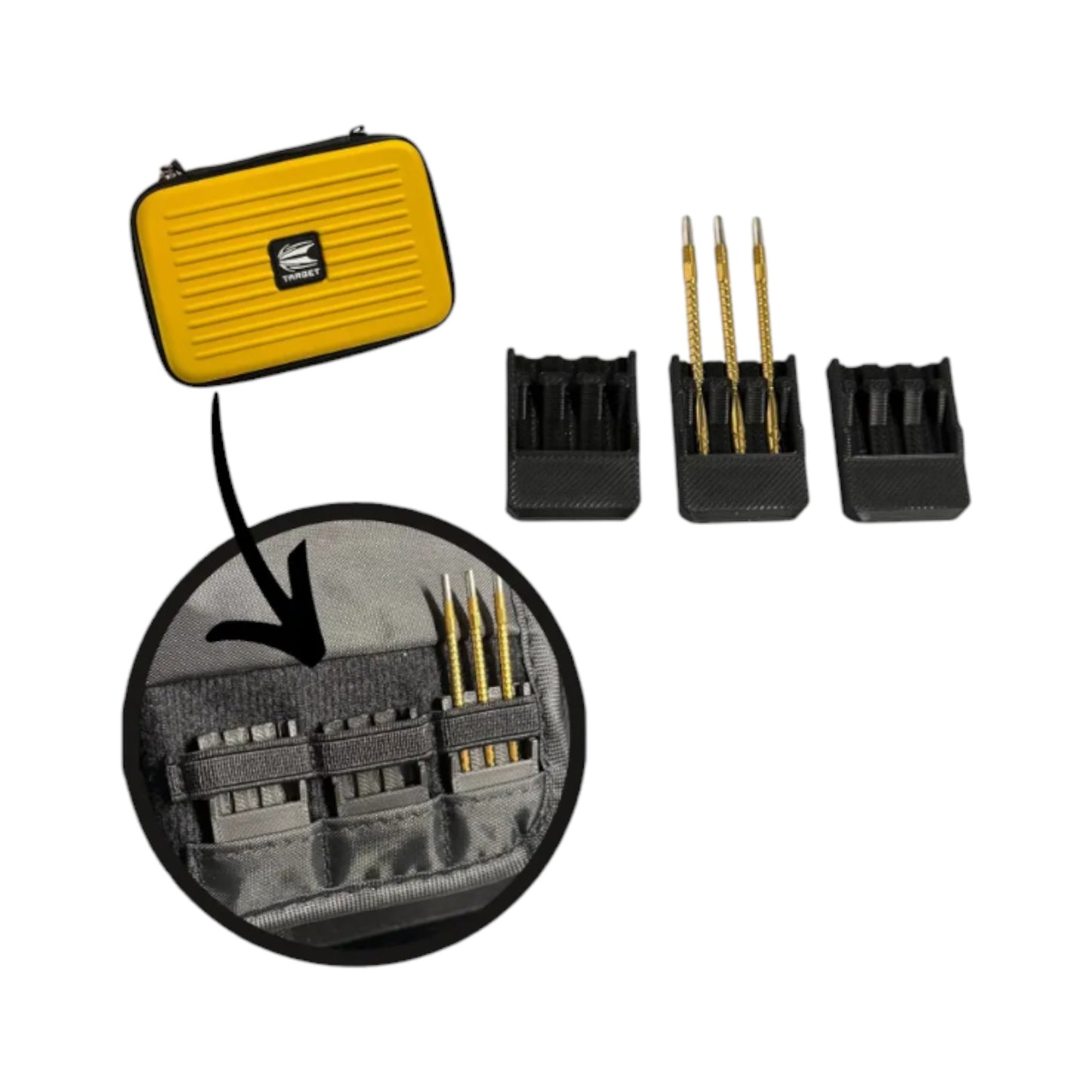 3x Swiss Point Holders for XL Target Case – Compatible Only with XL Target Case