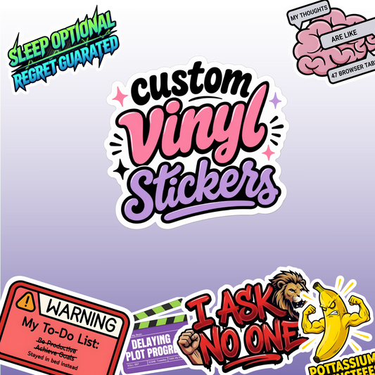 Custom Shaped Vinyl Stickers