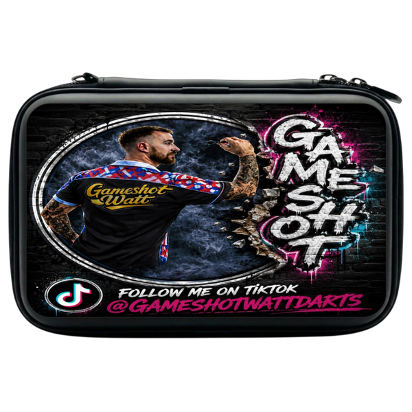 Layerworx3d custom UV printed darts case in soft shell EVA, featuring a sleek design and secure storage for darts accessories.