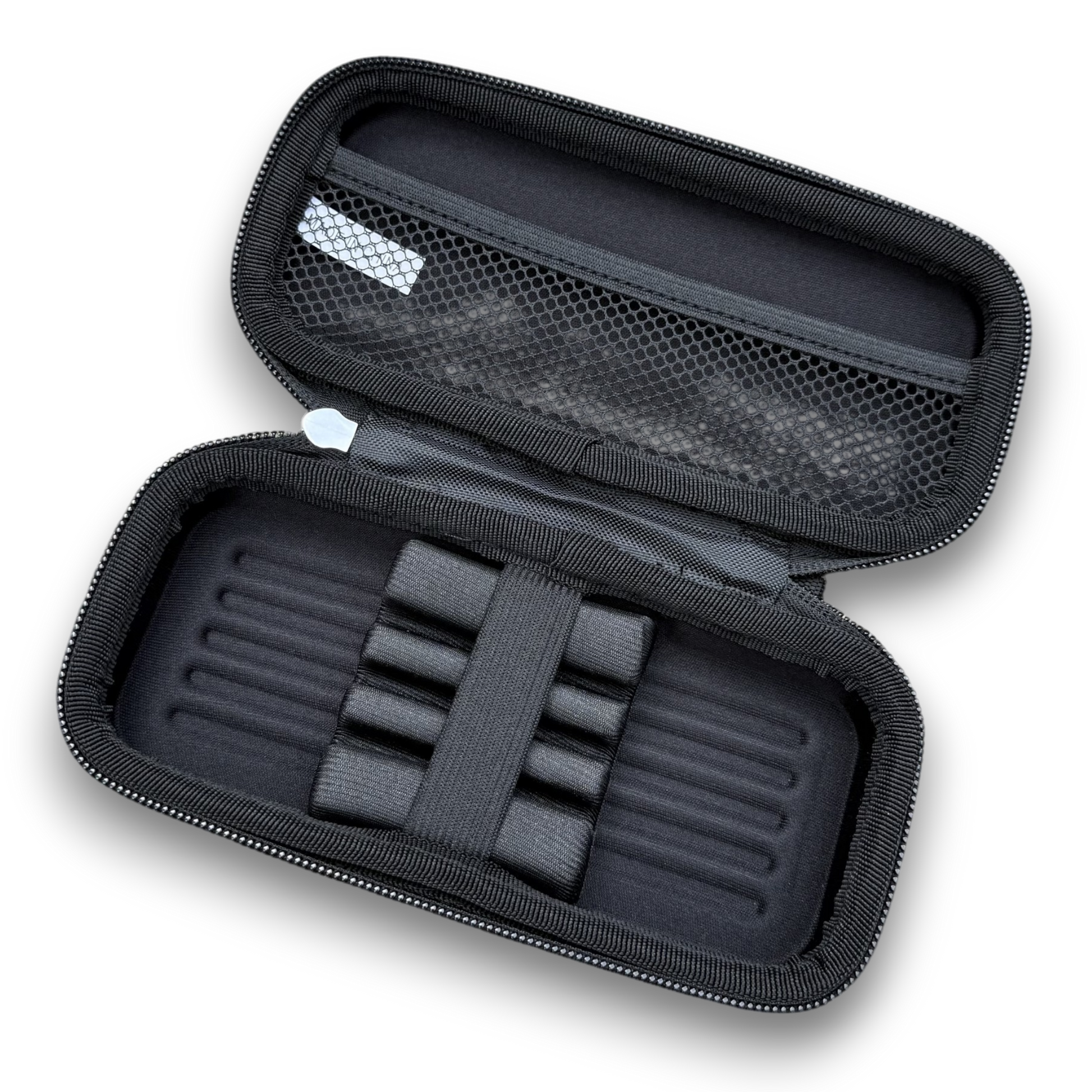 Layerworx3d custom UV printed darts case made of soft shell EVA, designed to protect and carry darts securely.