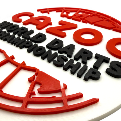 Cazoo world darts championship sign - Layerworx3d